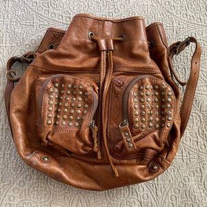 Frye Leather Crossbody Hobo Bag
